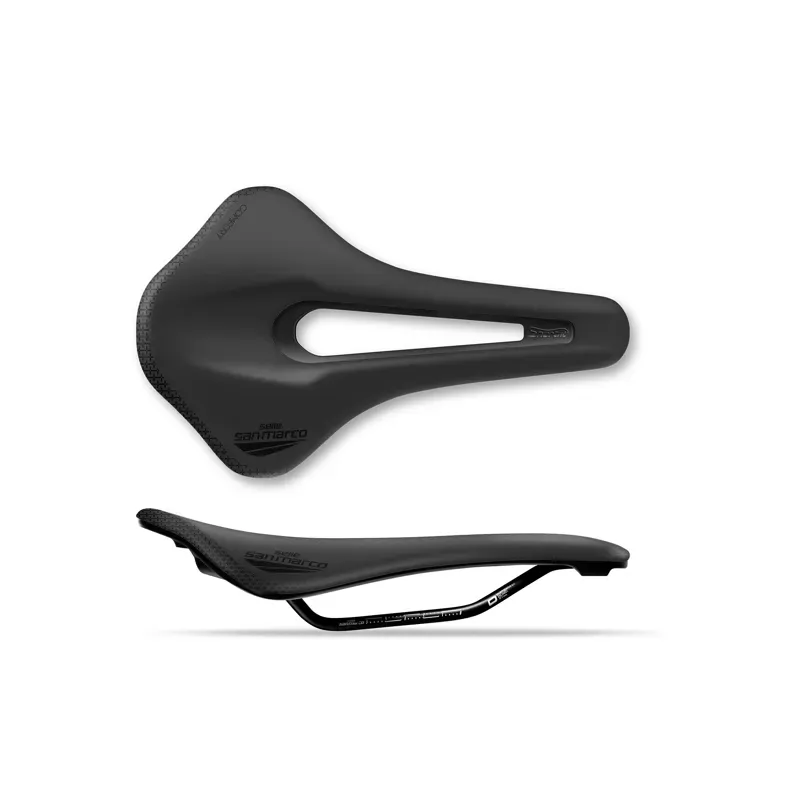 Selle San Marco Shortfit 2.0 Comfort Dynamic Saddle in Black