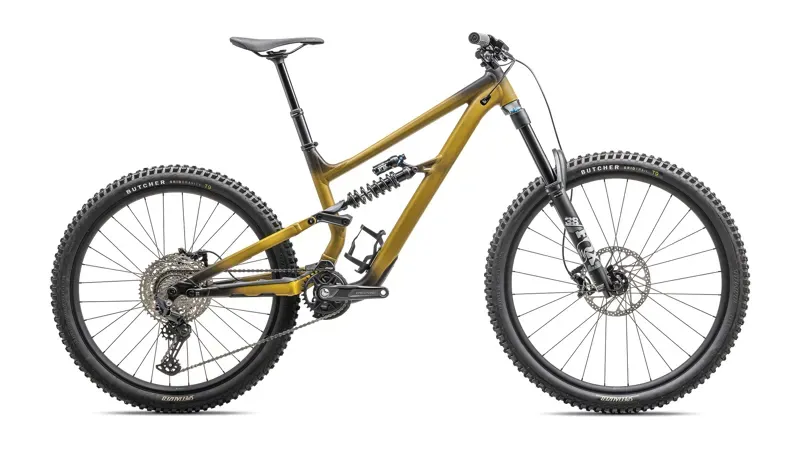 Specialized Status 2 170 MTB in Satin Harvest Gold/Obsidian/Dune White-6