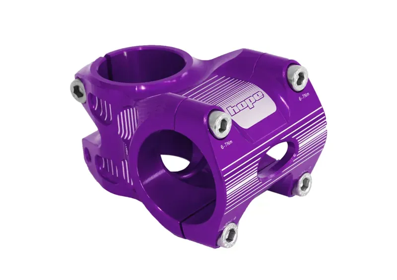 Hope All Mountain 0 Deg 35mm OS Bike Stem in Purple