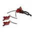 Hope Tech 3 Duo E4 Left Hand Brake Kit in Red