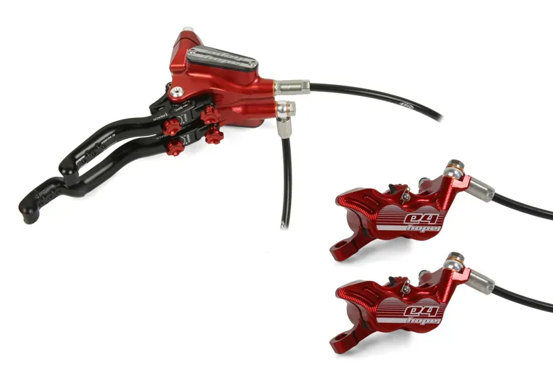 Hope Tech 3 Duo E4 Right Hand Brake Kit in Red