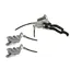 Hope Tech 3 Duo E4 Left Hand Brake Kit in Silver