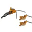 Hope Tech 3 V4 Duo R/H No Rotor Calipers in Orange