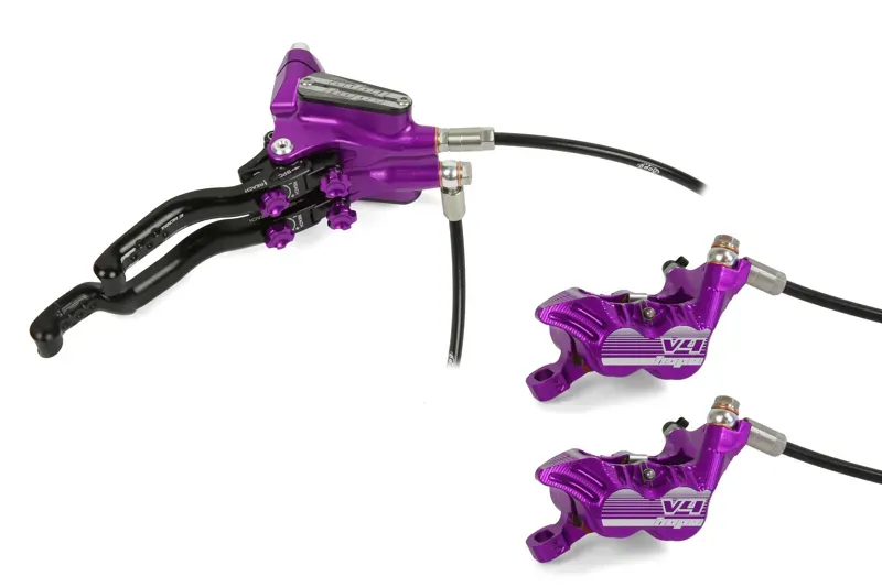 Hope Tech 3 V4 Duo R/H No Rotor Calipers in Purple