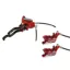 Hope Tech 3 V4 Duo R/H No Rotor Calipers in Red