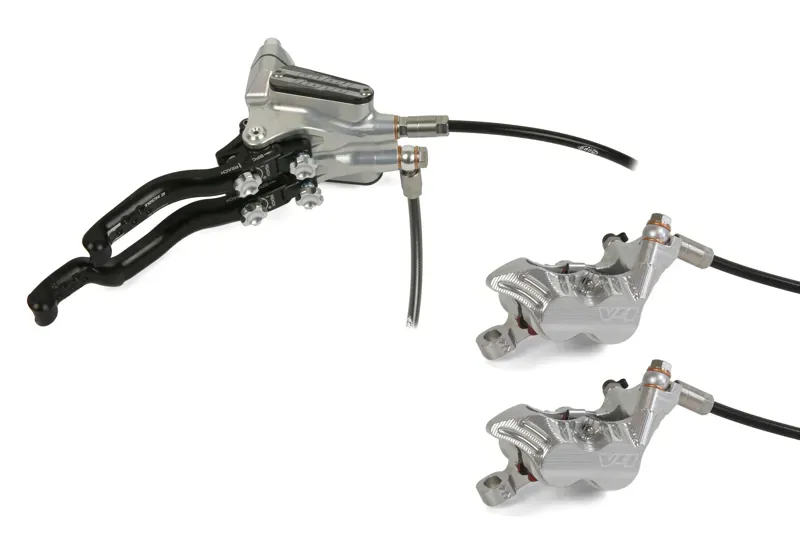 Hope Tech 3 V4 Duo R/H No Rotor Calipers in Silver