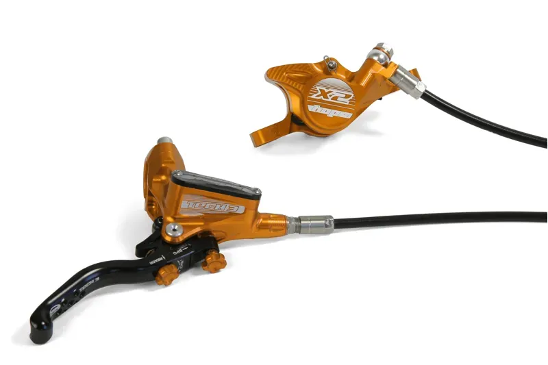 Hope Tech 3 X2 Disc Brakes in Orange