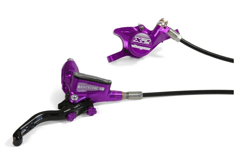 Hope Tech 3 X2 Disc Brakes in Purple