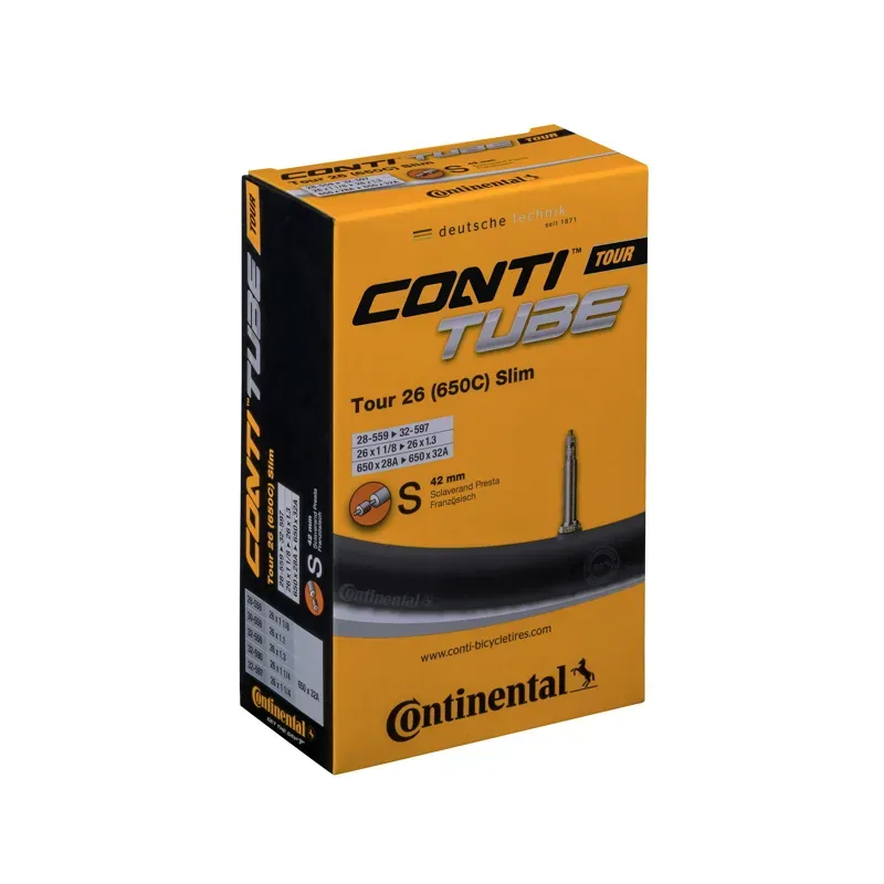 Continental Tour Presta 42mm Valve Tube in Black-1