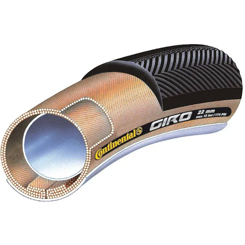 Continental Giro 28x22mm Tubular Road Bike Tyre