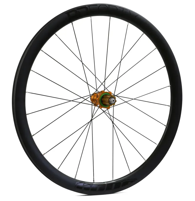Hope RD40 RS4 Centre Lock Carbon Rear Wheel in Orange