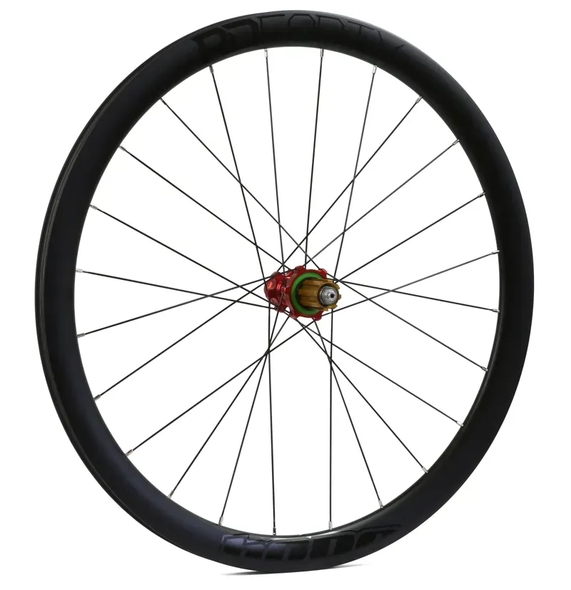 Hope RD40 RS4 Centre Lock Carbon Rear Wheel in Red