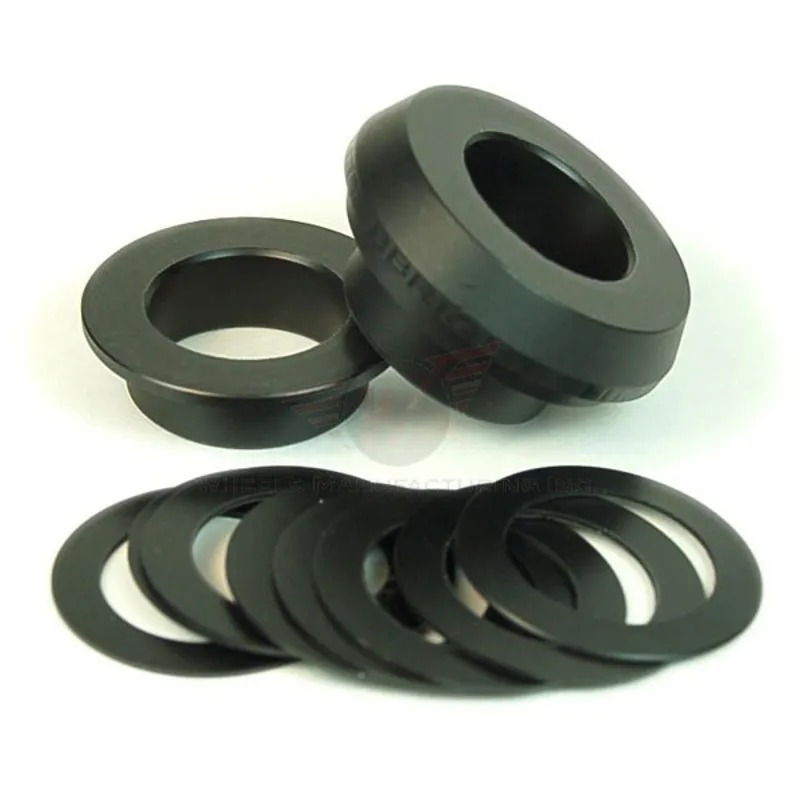 Wheels Manufacturing BBright to Shimano Crank Spindle 24mm Shims in Black