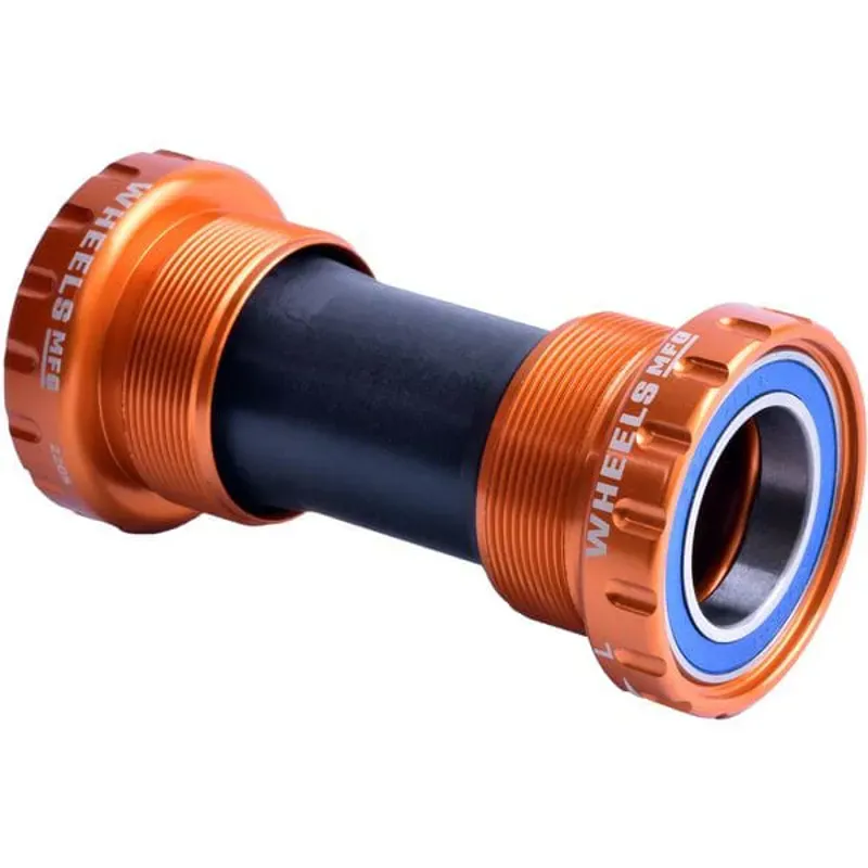 Wheels Manufacturing 24mm Crank BSA Threaded Bottom Bracket in Orange
