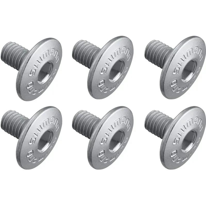 Shimano Spares Cleat Fixing Bolt M5x8mm 6-pack in Silver